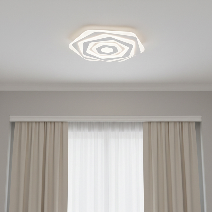 Brilagi - Plafonieră LED dimabilă modernă, 85W/230V, 3000-6000K, Ø 53 cm, cu telecomandă