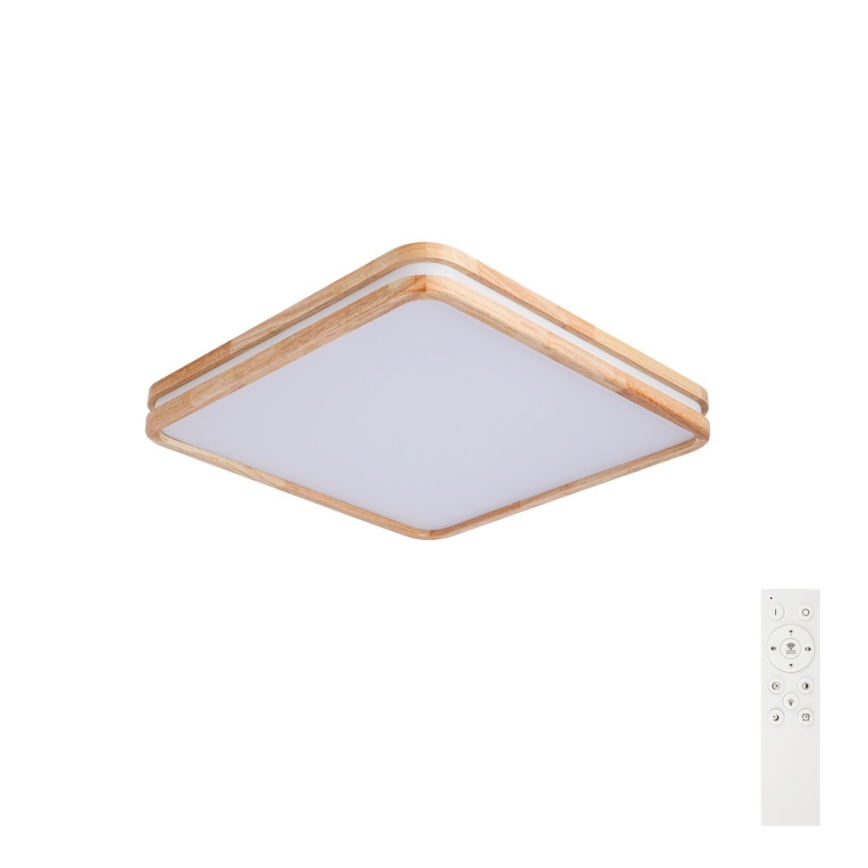 Brilagi - Plafonieră LED reglabilă MOLINA SQUARE LED/80W/230V 3000-6000K stejar 60x60 cm + telecomandă