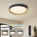 Brilagi - Plafonieră LED reglabilă NEXO, LED/48W/230V, 3000-6000K, neagră, Ø 43 cm + telecomandă