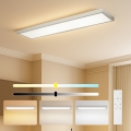 BRILAGI - Plafonieră LED reglabilă pentru baie FRAME SMART LED/50W/230V 120x30 cm 3000-6000K IP44 argintie + telecomandă