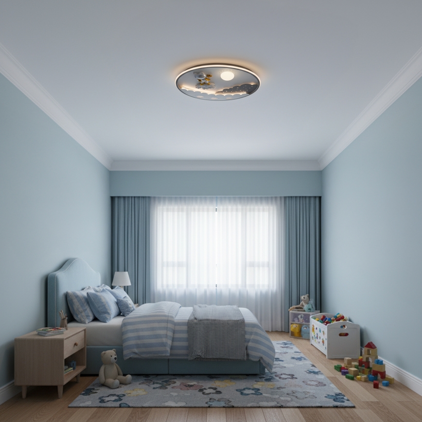 Brilagi - Plafonieră LED dimabilă pentru copii ASTRO LED/68W/230V 3000-6000K diam. 49 cm + telecomandă