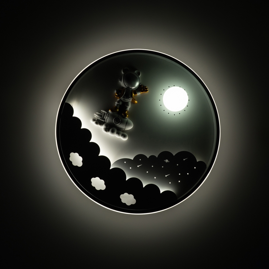 Brilagi - Plafonieră LED dimabilă pentru copii ASTRO LED/68W/230V 3000-6000K diam. 49 cm + telecomandă