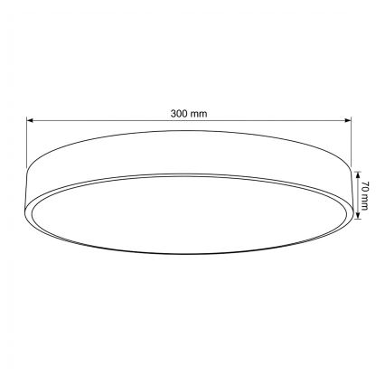 Brilagi - Plafonieră LED dimerizabilă POOL LED/36W/230V 3000-6000K Ø 30 cm bej + telecomandă