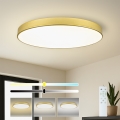 Brilagi - Plafonieră LED reglabilă POOL SMART LED/128W/230V 3000-6000K 100 cm aurie Wi-Fi Tuya + telecomandă