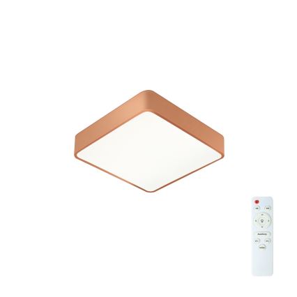 Brilagi - Plafonieră LED dimabilă POOL SQUARE LED/36W/230V 3000-6000K 40x40 cm bronz + telecomandă