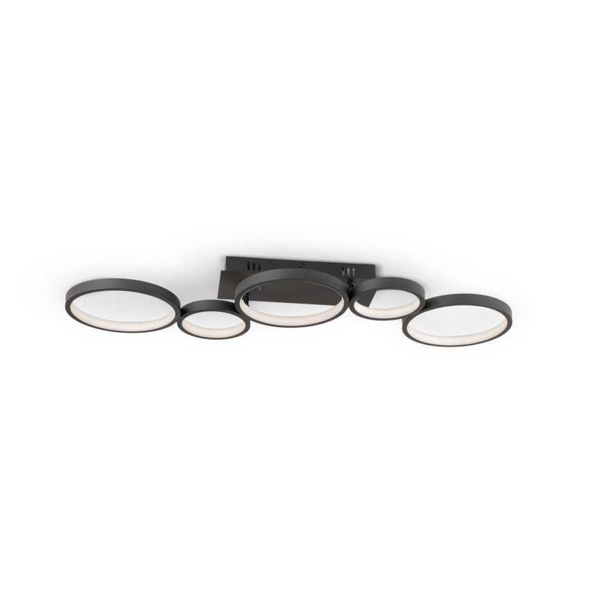 Brilagi - RINGO Plafonieră LED reglabilă 34W/230V 3000-6000K 28x84 cm, negru + telecomandă