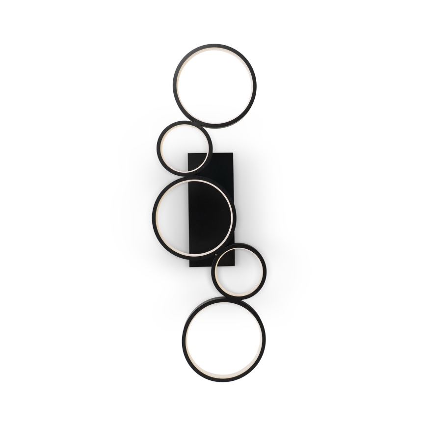 Brilagi - RINGO Plafonieră LED reglabilă 34W/230V 3000-6000K 28x84 cm, negru + telecomandă