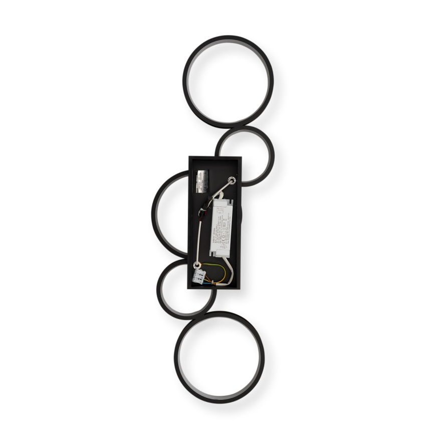 Brilagi - RINGO Plafonieră LED reglabilă 34W/230V 3000-6000K 28x84 cm, negru + telecomandă