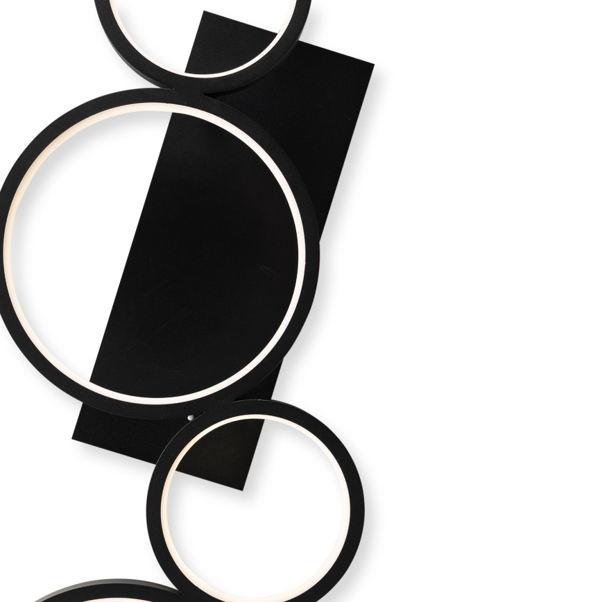 Brilagi - RINGO Plafonieră LED reglabilă 34W/230V 3000-6000K 28x84 cm, negru + telecomandă