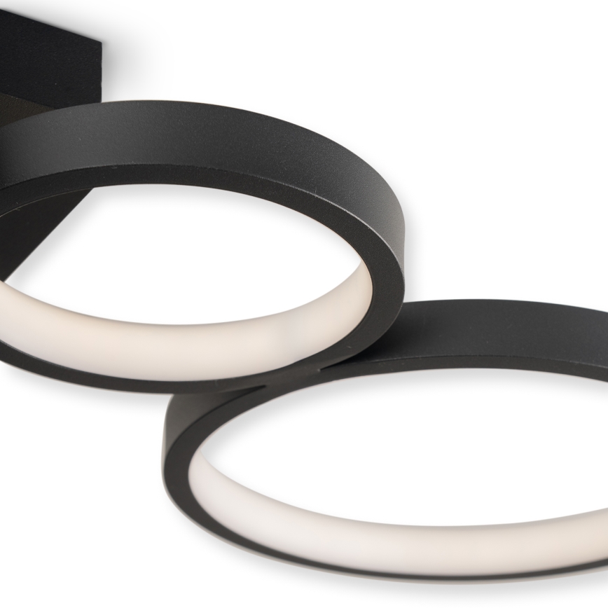 Brilagi - RINGO Plafonieră LED reglabilă 34W/230V 3000-6000K 28x84 cm, negru + telecomandă