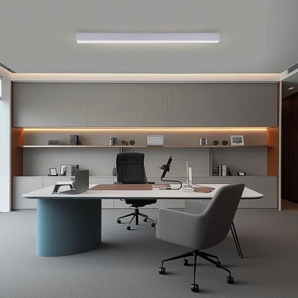 Brilagi - Plafonieră LED reglabilă SLEEKLINE SMART LED/40W/230V 3000-6000K Wi-Fi Tuya argintie + telecomandă