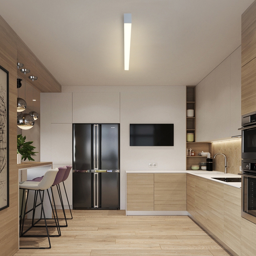 Brilagi - Plafonieră LED reglabilă SLEEKLINE SMART LED/40W/230V 3000-6000K Wi-Fi Tuya argintie + telecomandă