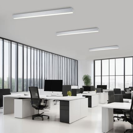 Brilagi - Plafonieră LED reglabilă SLEEKLINE SMART LED/40W/230V 3000-6000K Wi-Fi Tuya argintie + telecomandă