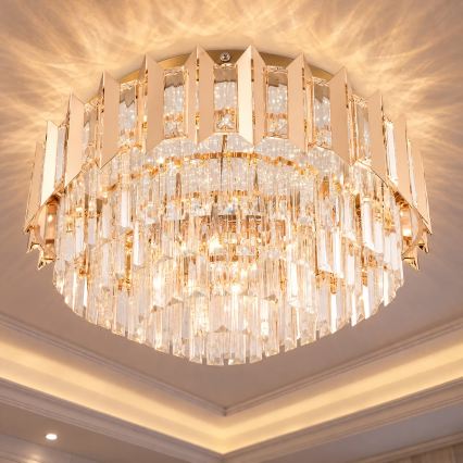 BRILAGI - Lampă de tavan LED dimmabilă SPECTRA LED/45W/230V 3000-6000K diam. 48 cm aurie + telecomandă
