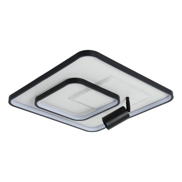 Brilagi - Plafonieră LED reglabilă UNITY LED/75W/230V + 1xGU10/3W 3000-6000K 50x50 cm alb/negru + telecomandă