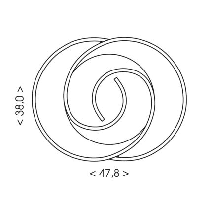 Brilagi - Plafonieră LED dimmabilă VELO LED/70W/230V 3000-6500K 38x47,8 cm + telecomandă