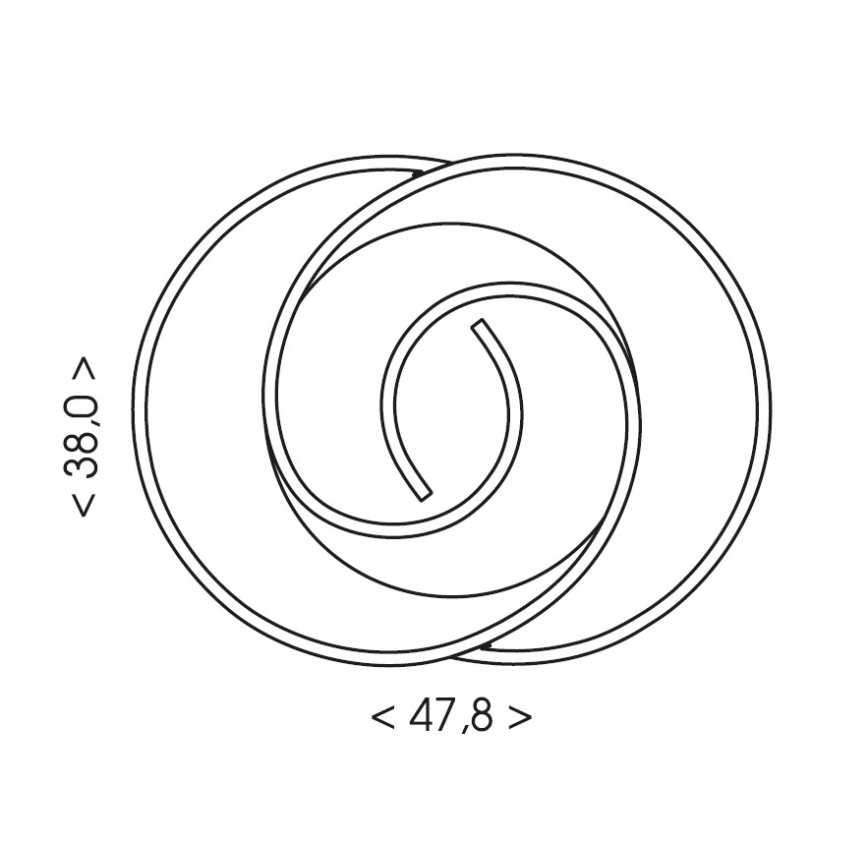 Brilagi - Plafonieră LED dimmabilă VELO LED/70W/230V 3000-6500K 38x47,8 cm + telecomandă