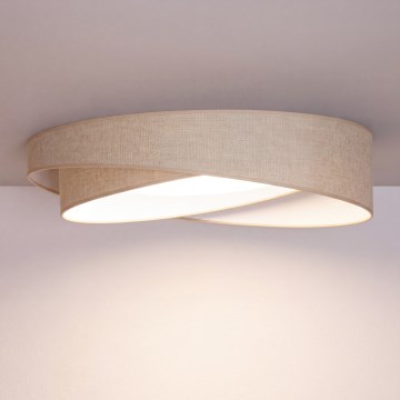 BRILAGI - Plafonieră LED reglabilă VELVET TWIST LED/36W/230V 3000-6000K Ø 65 cm Wi-Fi Tuya Beacon bej + telecomandă