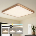 BRILAGI - Plafonieră LED reglabilă WOODLINE SQUARE LED/180W/230V 3000-6000K stejar 100x100 cm + telecomandă