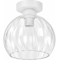 BRILAGI - Plafonieră LED RETRO GLASS 1xE27/60W/230V Ø 25 cm alb/transparent