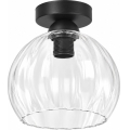 BRILAGI - Plafonieră LED RETRO GLASS 1xE27/60W/230V Ø 25 cm neagră/transparentă