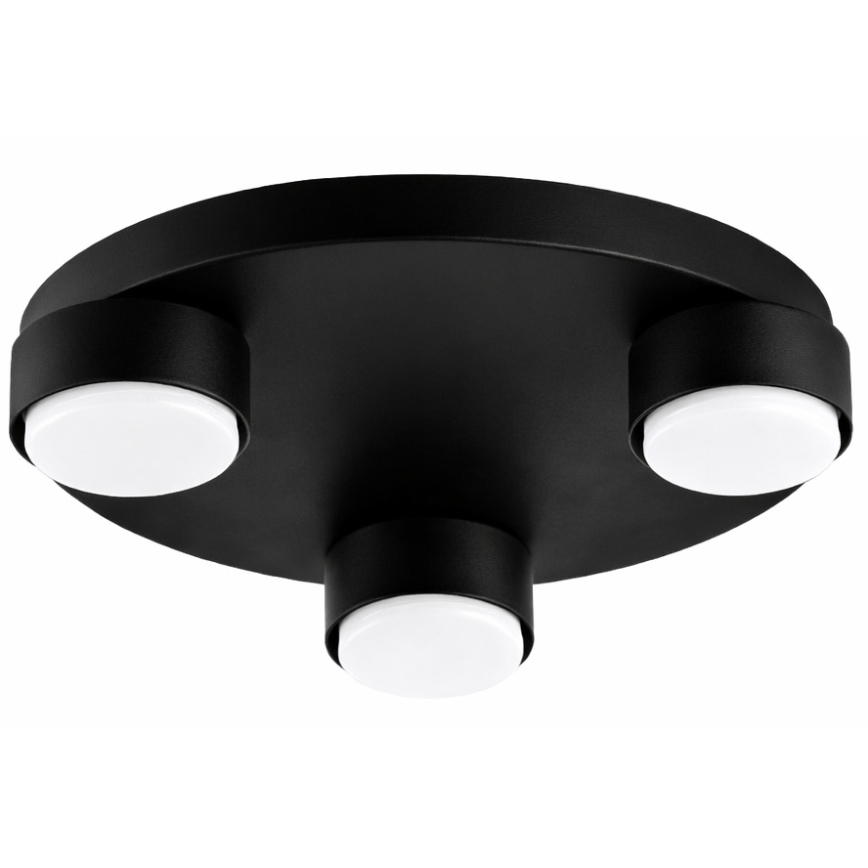 Brilagi - Plafonieră LED RGB+CCT reglabilă MONO 3xGX53/14W/230V 2700-6500K Wi-Fi Tuya diam. 30 cm neagră