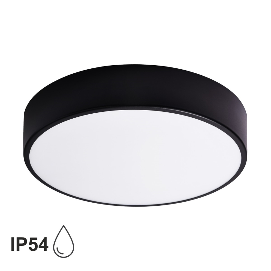BRILAGI - Plafonieră LED RGBW dimabilă pentru baie CLARE, 3xE27/12W, 230V, 2700-6500K, Ø 40 cm, IP54, Wi-Fi, negru