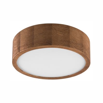 Brilagi - Plafonieră LED RGBW dimmabilă CARVALHO 1xE27/9W/230V 2700-6500K Wi-Fi stejar Ø 27,5 cm