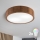 Brilagi - Plafonieră LED RGBW dimabilă CARVALHO, 2xE27/9W/230V, 2700-6500K, Wi-Fi, stejar, Ø 37,5 cm