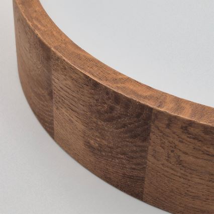 Brilagi - Plafonieră LED RGBW dimabilă CARVALHO, 2xE27/15W/230V, 2700-6500K, Wi-Fi, stejar, Ø 37,5 cm