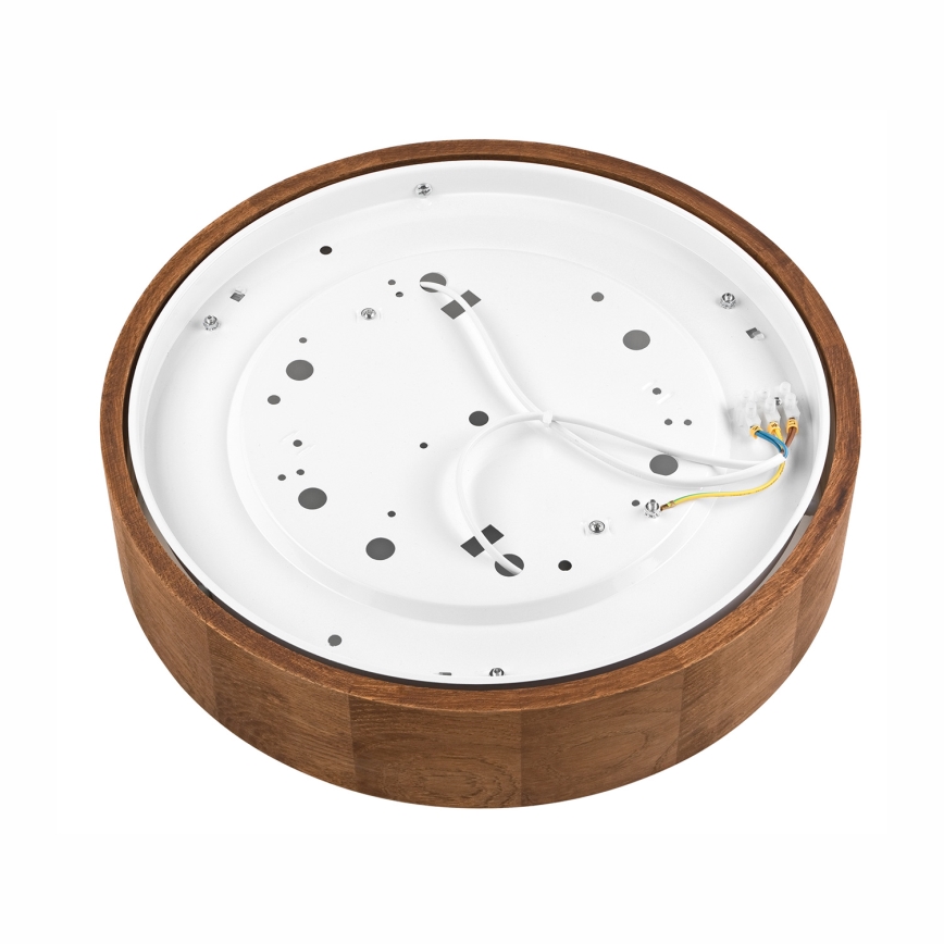 Brilagi - Plafonieră LED RGBW dimabilă CARVALHO, 2xE27/9W/230V, 2700-6500K, Wi-Fi, stejar, Ø 37,5 cm