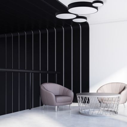 Brilagi - Plafonieră LED RGBW CLARE, reglabilă, 1xE27/9W, 230V, 2700–6500K, Ø20 cm, Wi‑Fi, negru