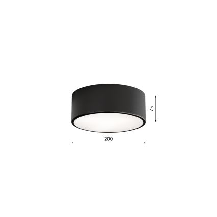 Brilagi - Plafonieră LED RGBW CLARE, reglabilă, 1xE27/9W, 230V, 2700–6500K, Ø20 cm, Wi‑Fi, negru