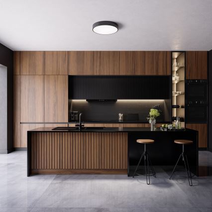 Brilagi - Plafonieră LED RGBW dimabilă CLARE, 2xE27/9W/230V, 2700-6500K, Ø 30 cm, Wi-Fi, negru