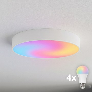 BRILAGI - Plafonieră LED RGBW dimabilă CLARE 4xE27/12W/230V 2700-6500K Ø 50 cm albă