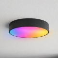 Brilagi - Plafonieră LED RGBW dimabilă pentru baie CLARE, 3xE27/9W, 230V, 2700-6500K, Ø 40 cm, IP54, Wi-Fi, negru