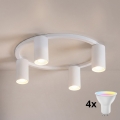 Brilagi - Plafonieră LED RGBW dimabilă SELE 4xGU10/6,5W/230V 2700-6500K albă