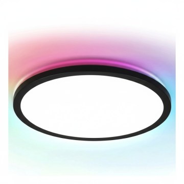 Brilagi - Plafonieră LED RGBW dimabilă VIBE LED/24W/230V 3000-6500K neagră + telecomandă