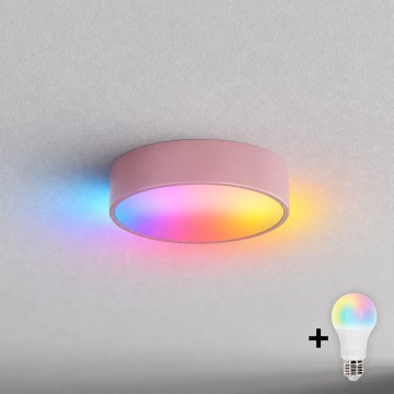 BRILAGI - Plafonieră LED RGBW dimerizabilă CLARE 1xE27/12W/230V Ø 20 cm roz