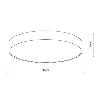 Brilagi - Plafonieră LED RGBW dimabilă CLARE 5xE27/9W/230V 2700-6500K Ø 60 cm Wi-Fi bej