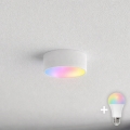 BRILAGI - Plafonieră LED RGBW pentru baie, reglabilă, CLARE, 1xE27/12W, 230V, 2700–6500K, Ø 20 cm, IP54, Wi‑Fi, alb