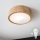Brilagi - Plafonieră LED RGBW reglabilă CARVALHO, 1x E27 / 9W / 230V, 2700–6500K, Wi-Fi, stejar, Ø 27,5 cm