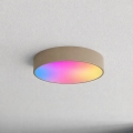 Brilagi - Plafonieră LED RGBW reglabilă CLARE 3xE27/9W/230V 2700-6500K Ø 40 cm Wi-Fi bej