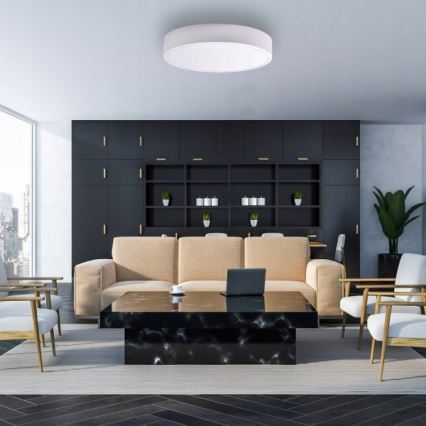 Brilagi - Plafonieră LED RGBW dimerizabilă CLARE 5xE27/9W/230V 2700-6500K Ø60 cm Wi‑Fi albă