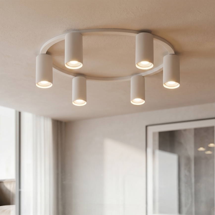 Brilagi - LED RGBW corp de iluminat de tavan dimabil SELE 6xGU10/6,5W/230V 2700-6500K alb + telecomandă