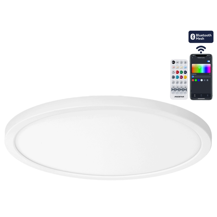 Brilagi - Plafonieră LED VIBE RGBW dimmabilă 24W/230V 3000–6500K Ø26 cm albă + telecomandă