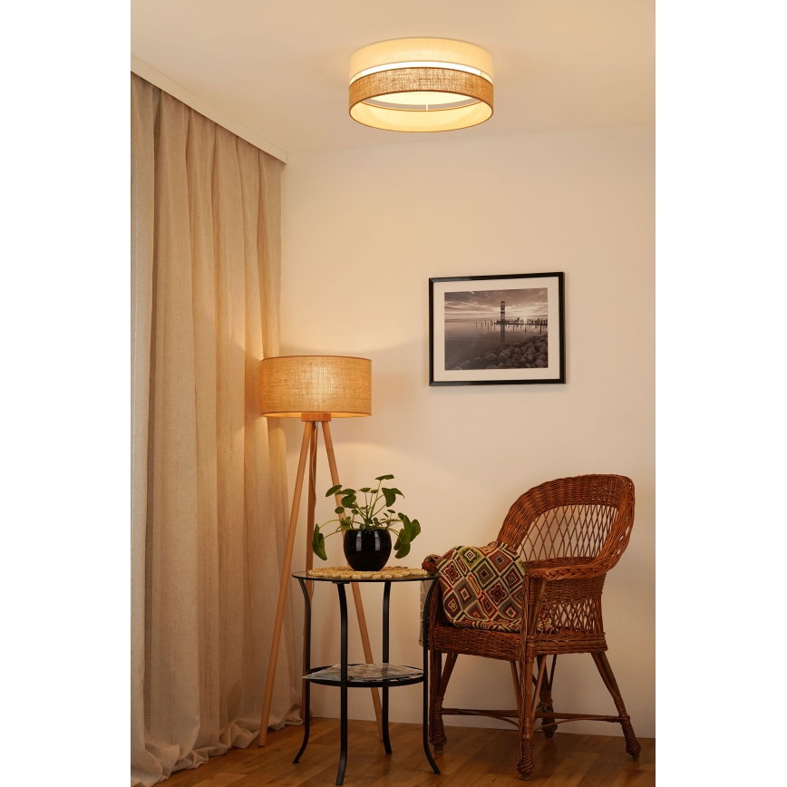 Brilagi - Plafonier LED ROYAL YUTE LED/24W/230V diametru 45 cm bej/crem