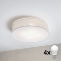 Brilagi - Plafonieră LED SIRIJA 4xE27/15W/230V Ø 60 cm albă