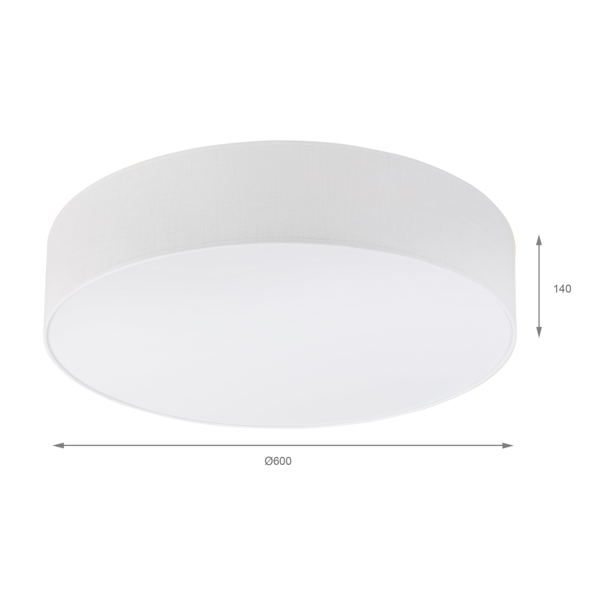 Brilagi - Plafonieră LED SIRIJA 4xE27/15W/230V Ø 60 cm albă