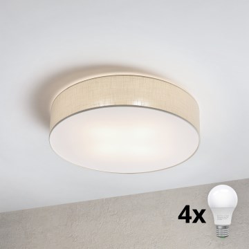 Brilagi - Plafonieră LED SIRIJA 4xE27/15W/230V Ø 60 cm crem
